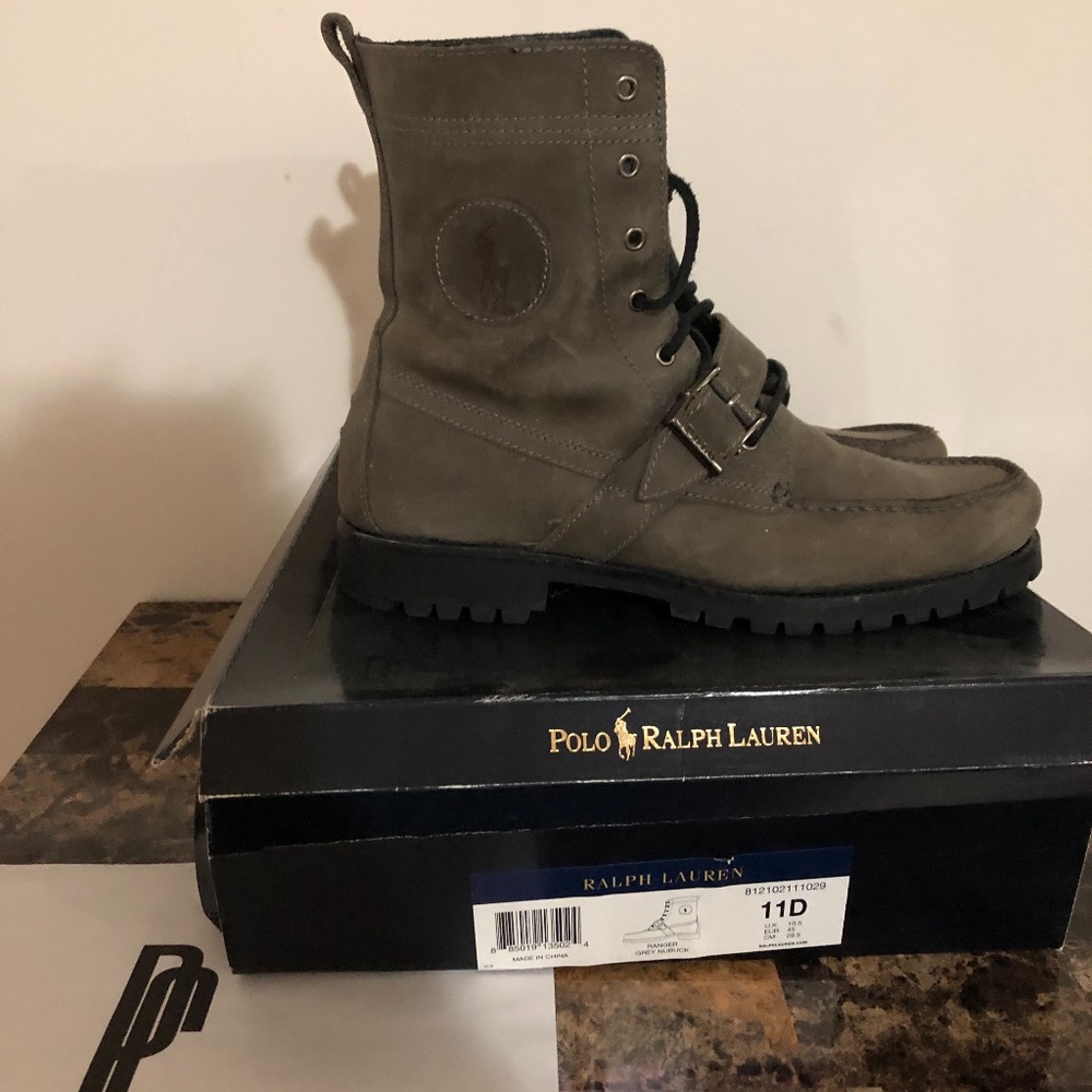 Ronnie Fieg x Polo Ralph Lauren Grey Ranger “Cookie” Boots